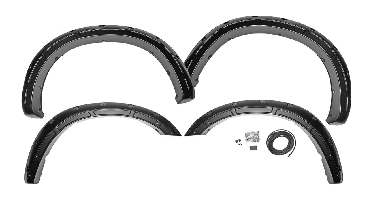 Rough Country Defender Pocket Fender Flares 2020 to 2023 Ram 2500 2WD/4WD-Main View