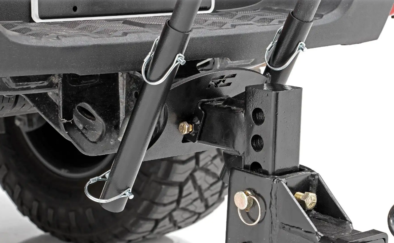 Rough Country Universal 2" Hitch Dual Flag Pole Holder-Product View