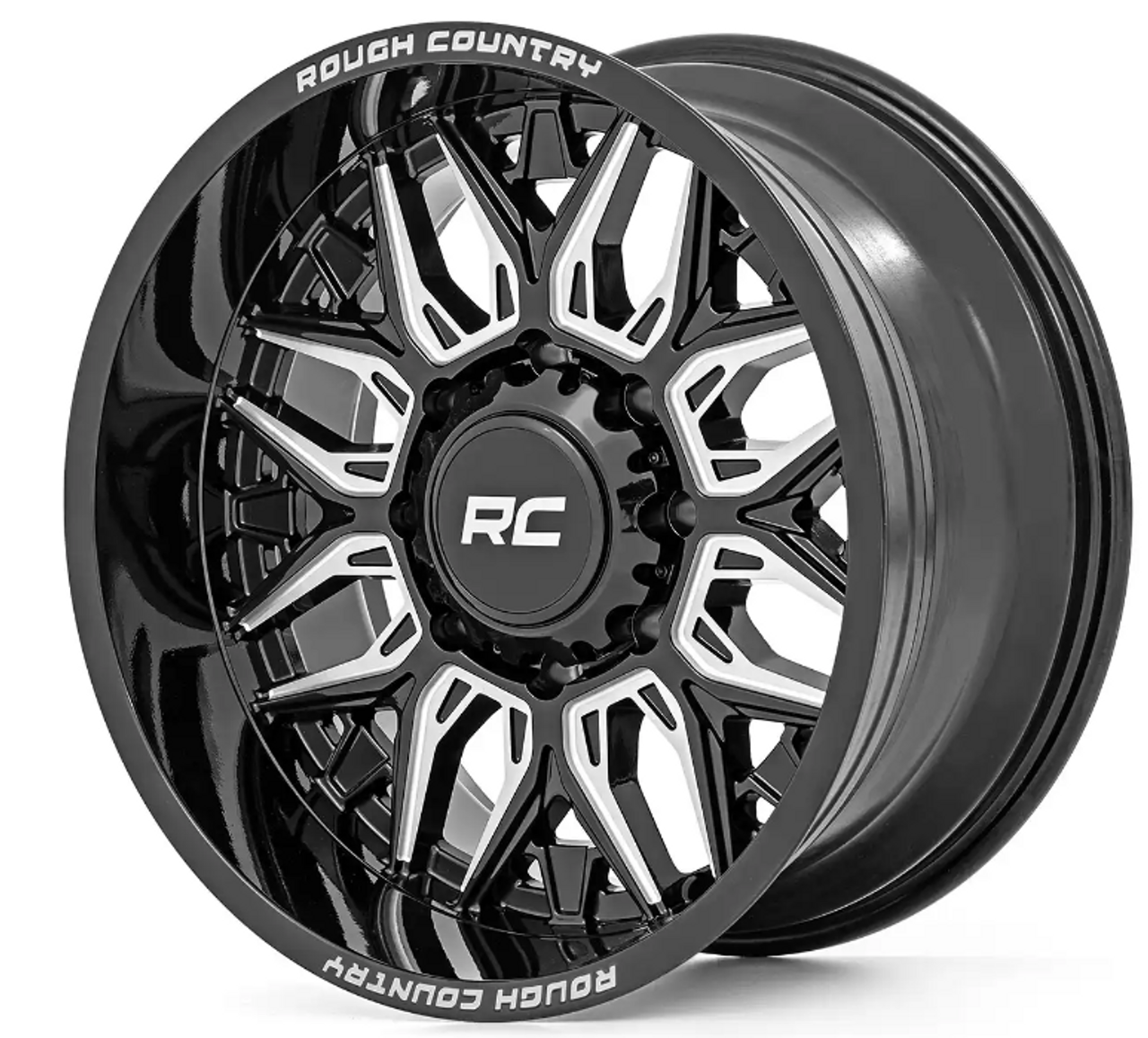 Rough Country 86 Series Wheel (One Piece| Gloss Black| 22x10| 6x135| -19mm) (86221017)-Main View