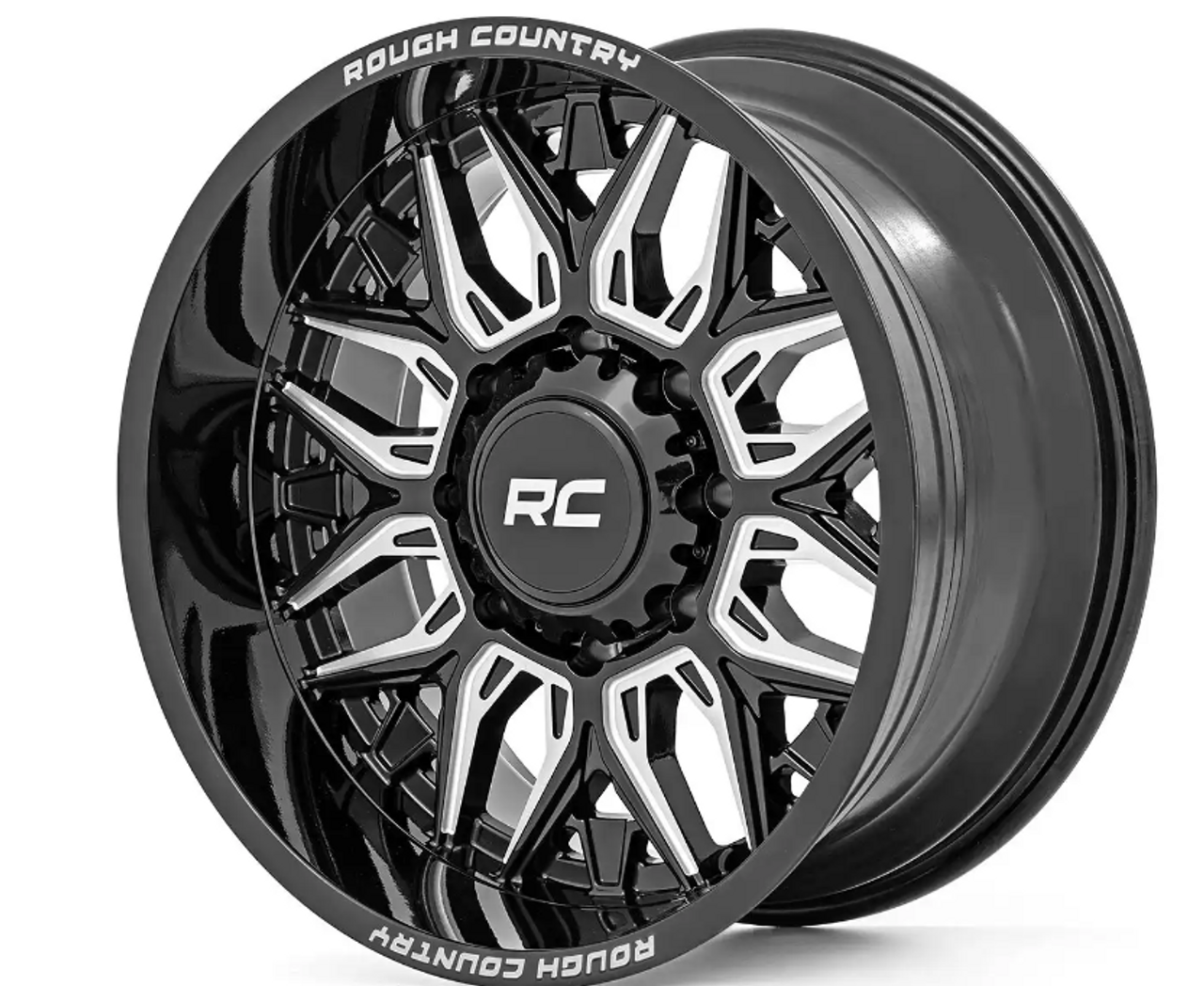 Rough Country 86 Series Wheel (One Piece| Gloss Black| 20x10| 6x135| -19mm) (86201017)-Main View