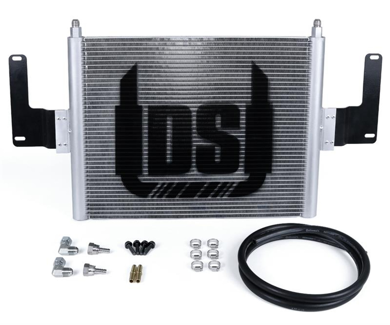 DIESELSITE 40 ROW TRANSMISSION COOLER for 1994 to 2007 Ford 7.3L & 6.0L Powerstroke Full View