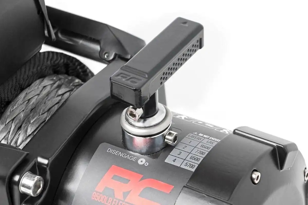 Rough Country 1200 LB Pro Series Winch Synthetic Rope (PRO12000S) Angle View