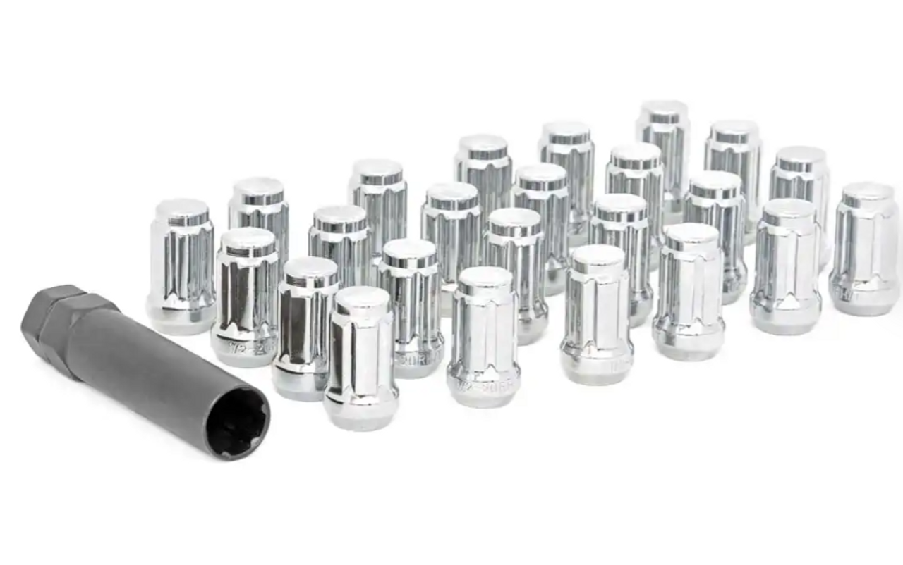 Rough Country Lug Nut Set (1/2x20| 24 Qty| Chrome) (122024CH)-Main View