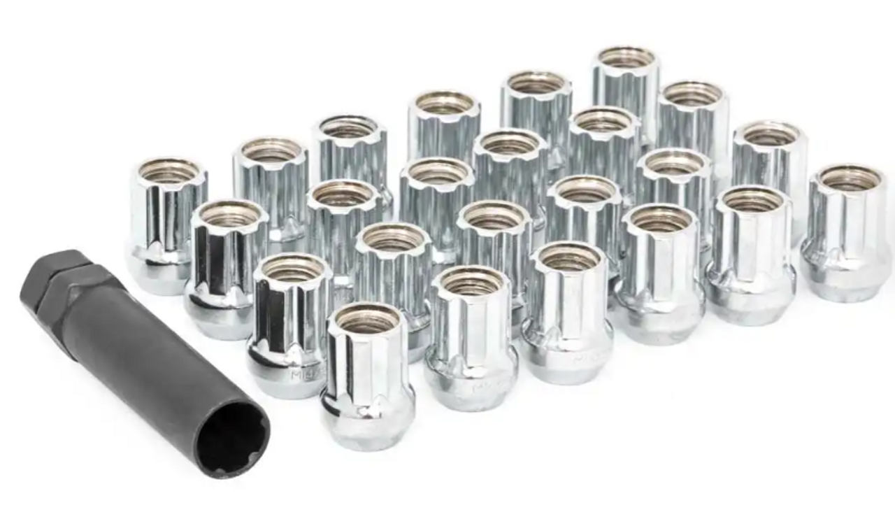 Rough Country M14x2.0 Lug Nut Set of 32 (Chrome| Open End) (142032CHOE)-Main View