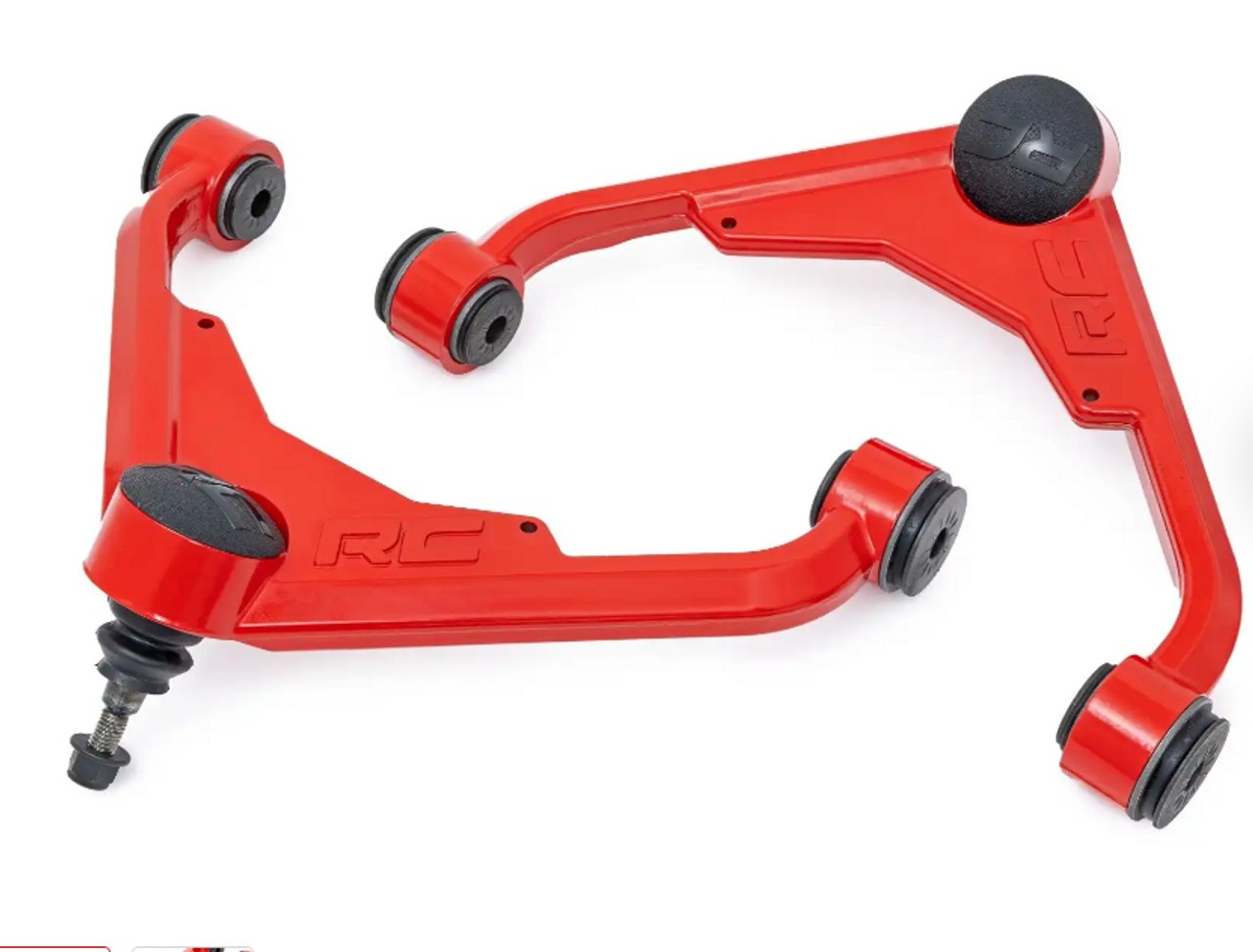 Rough Country Forged Upper Control Arms (3 Inch Lift) 2001 to 2010 Chevy/GMC 2500HD-Red View