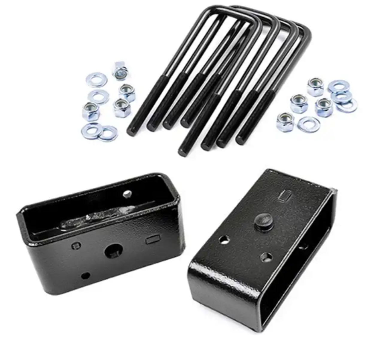 Rough Country 1.5 Inch Block & U Bolt Kit 2001 to 2010 Chevy/GMC 2500HD (6573)-Main View