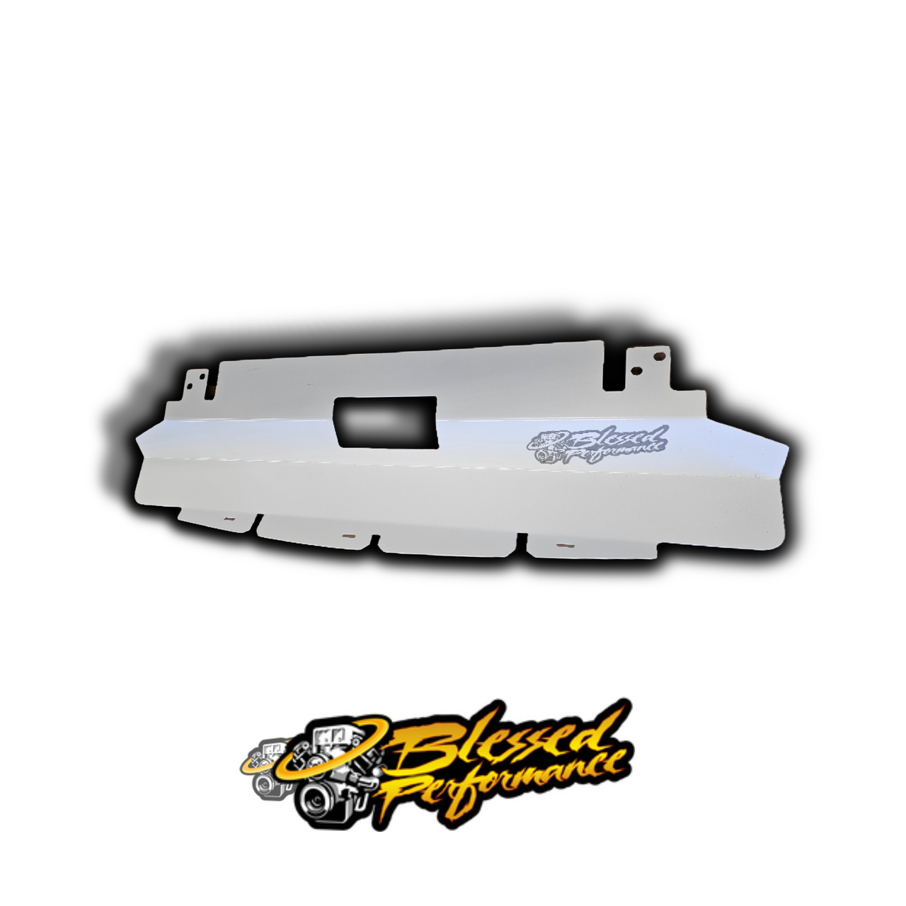 Blessed Performance HD Aluminum Air Deflector   for 2003 to 2007 Ford 6.0L Powerstroke - WHITE View