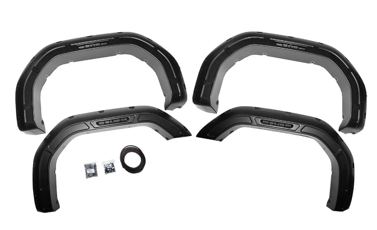 Rough Country Defender Pocket Fender Flares 2020 to 2024 GMC Sierra 2500HD/3500HD-Main View