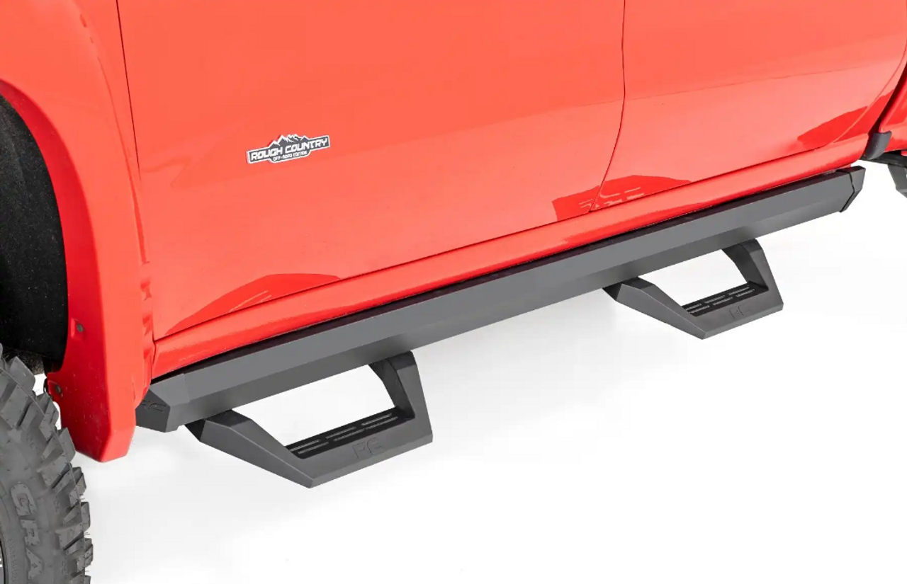 Rough Country SRX2 ADJ Aluminum Step (Crew Cab) 2019 to 2024 Chevy/GMC 2500HD (11003A)-Main View