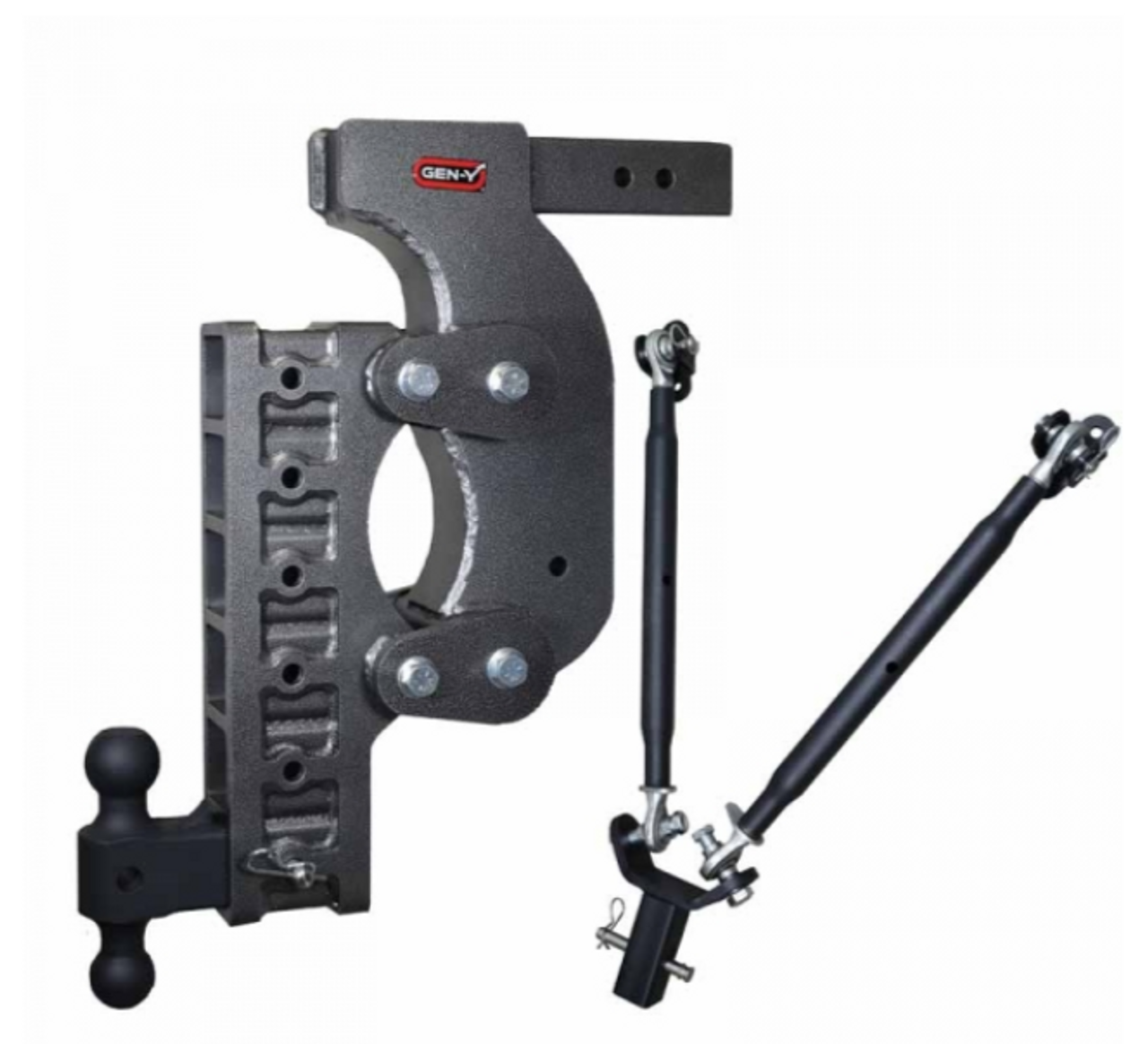 GEN Y Hitch The Boss 21K Drop Hitch W/Stabilizer 21" Drop (Universal 2.5" Shank| 21,000 LB Towing Capacity) 2,400 LB Tongue Weight (GH-1516)-Main View