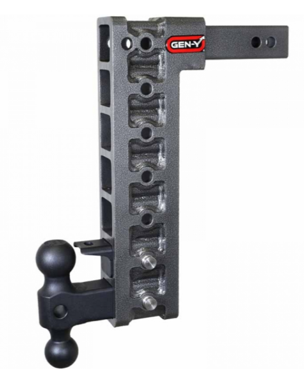 GEN Y Hitch Mega Duty 10K Drop Hitch W/Pintle Lock 15" Drop (Universal 2" Shank| 10,000 LB Towing Capacity) 1,500 LB Tongue Weight (GH-327)-Main View