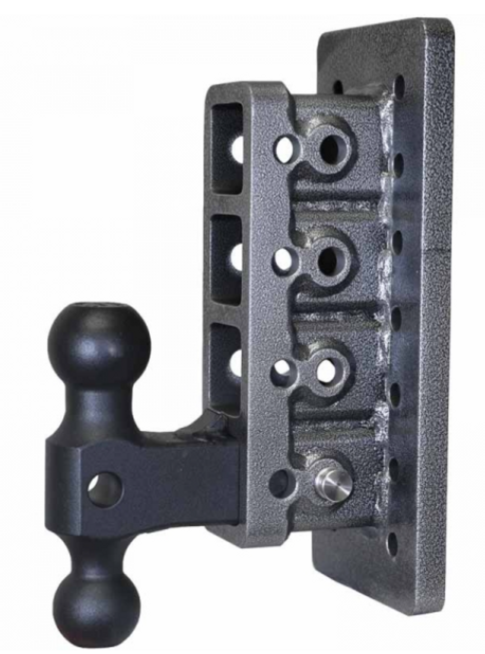 GEN Y Hitch Mega Duty Bolt On Adjustable Hitch/Ball 7/5" Drop (Universal 2" Bolt On| 16,000 LB Towing Capacity) 2,000 LB Tongue Weight (GH-114)-Main View