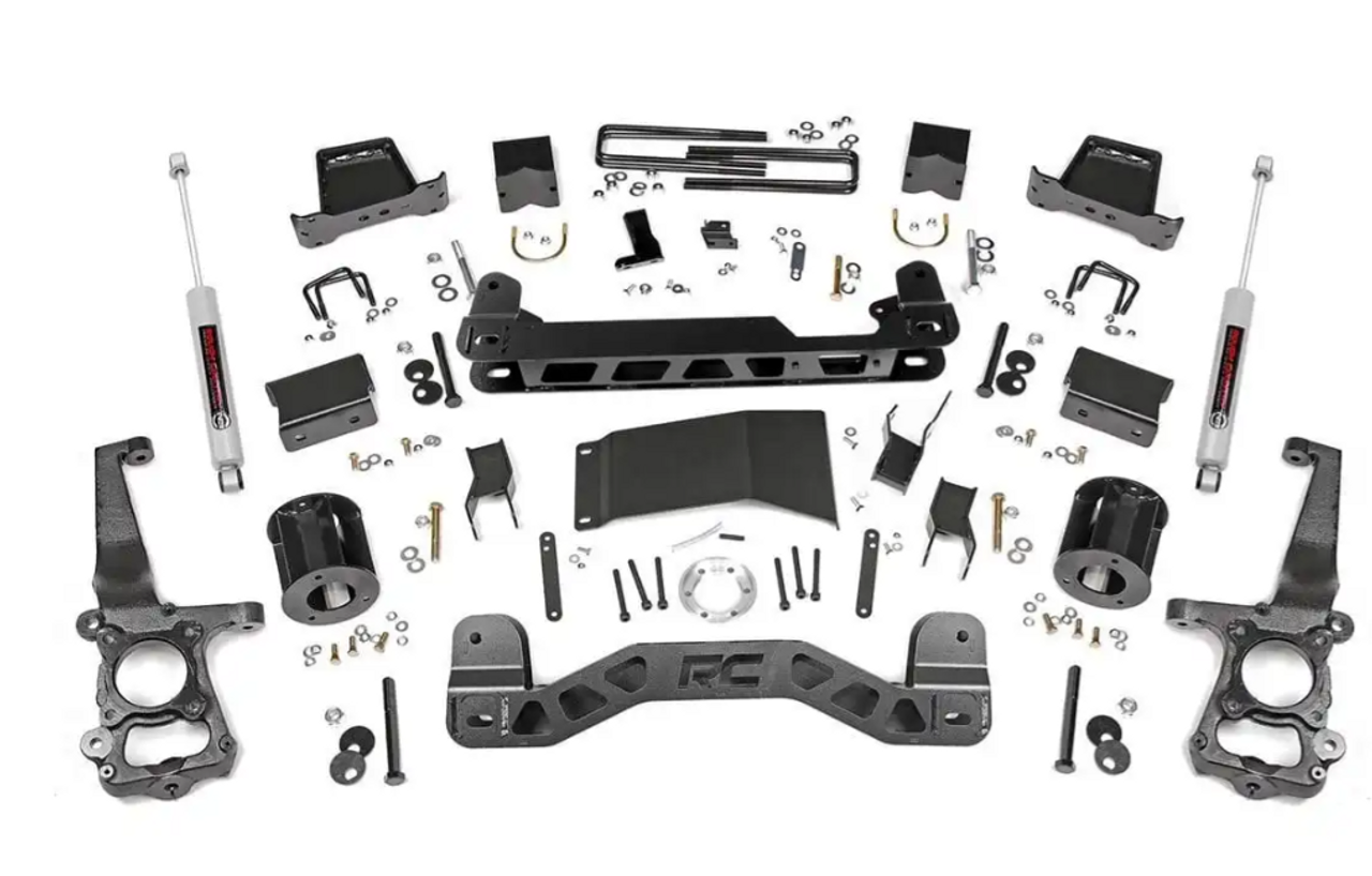 Rough Country 6 Inch Lift Kit 2015 to 2020 Ford F150 4WD-Main View