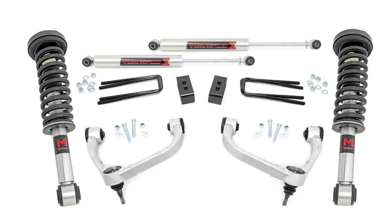 Rough Country 3 Inch Lift Kit 2009 to 2013 Ford F150 4WD-Main View