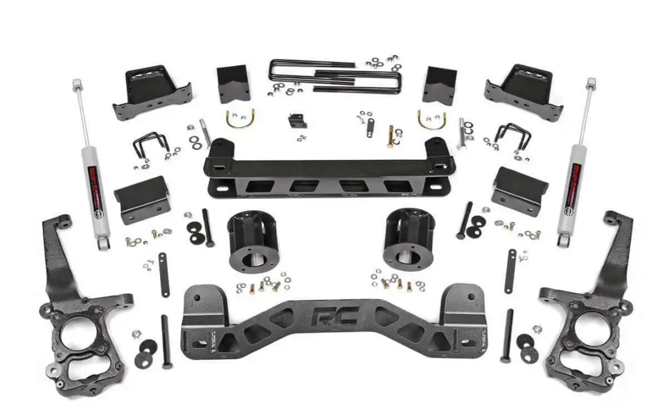 Rough Country 6 Inch Lift Kit 2015 to 2020 Ford F150 2WD (55330)-Main View