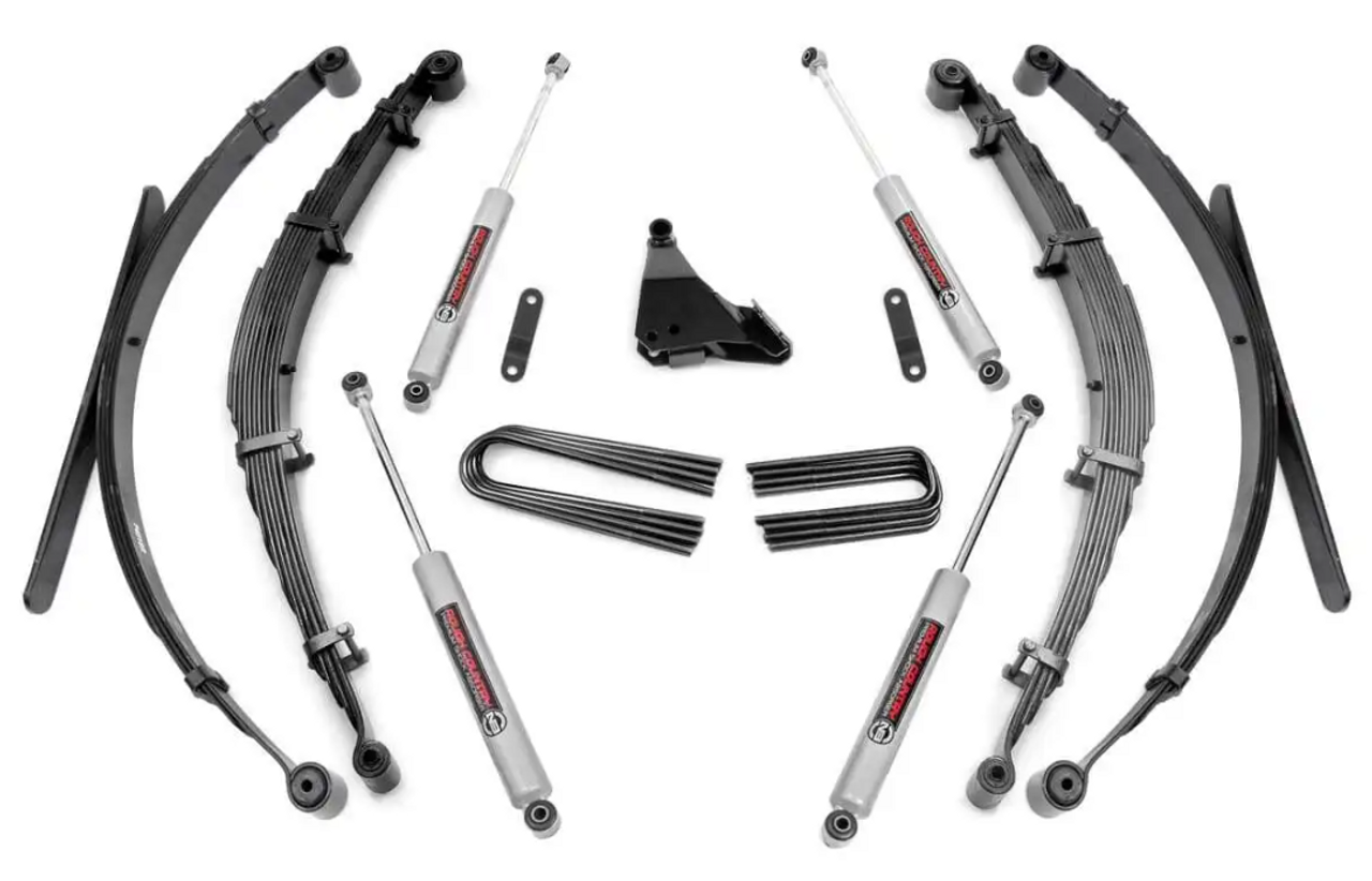 Rough Country 4 Inch Lift Kit 1999 to 2004 Ford Super Duty 4WD-Main View