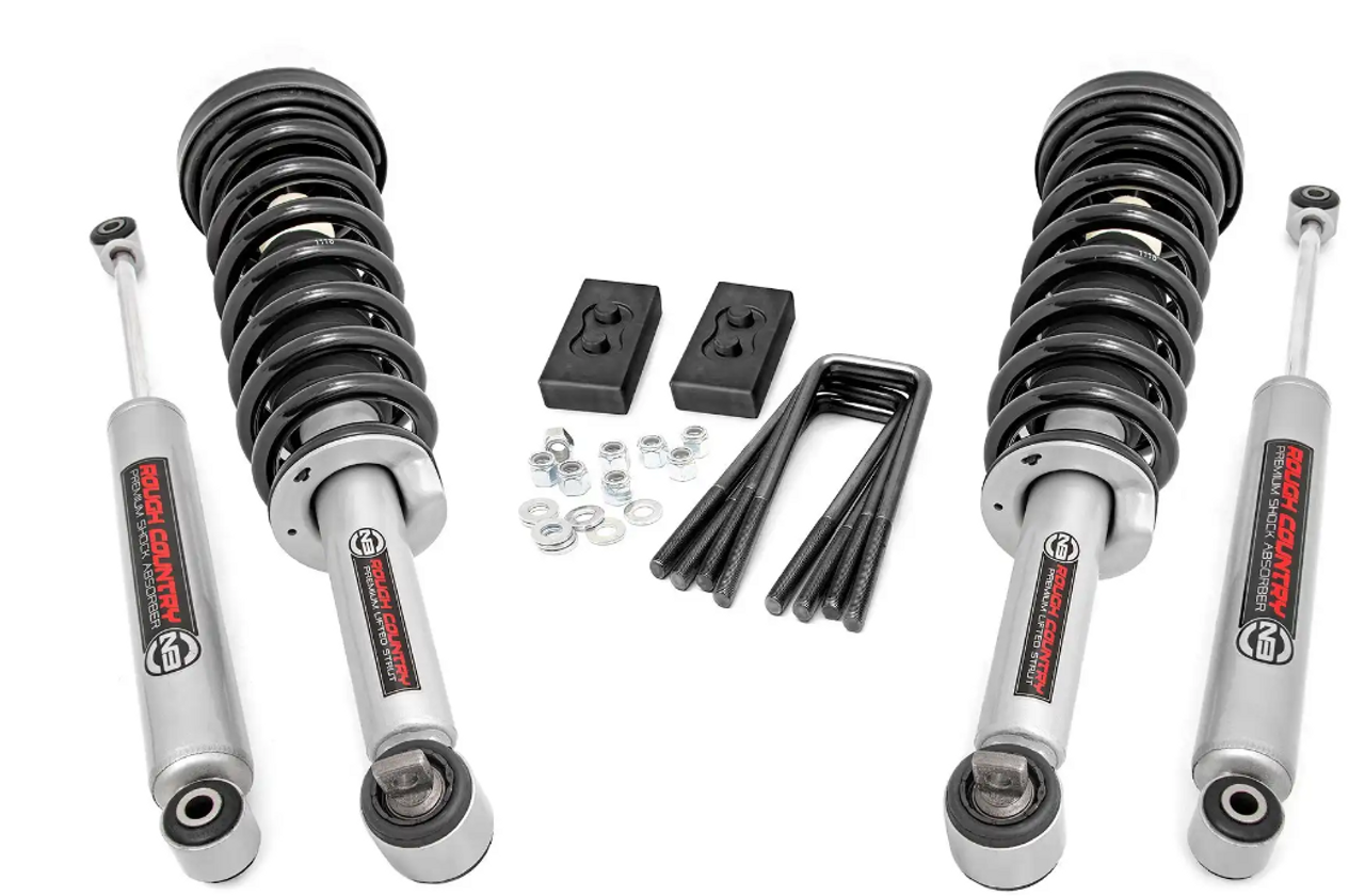 Rough Country 2 Inch Lift Kit 2021 to 2024 Ford F150 4WD-Main View