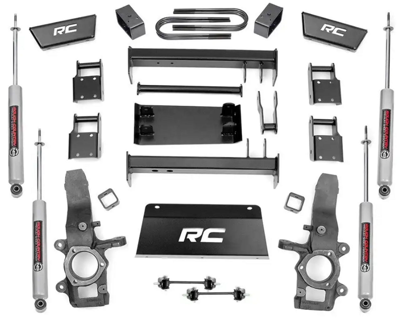 Rough Country 4 Inch Lift Kit 1997 to 2003 Ford F150 4WD (477.20)-Main View