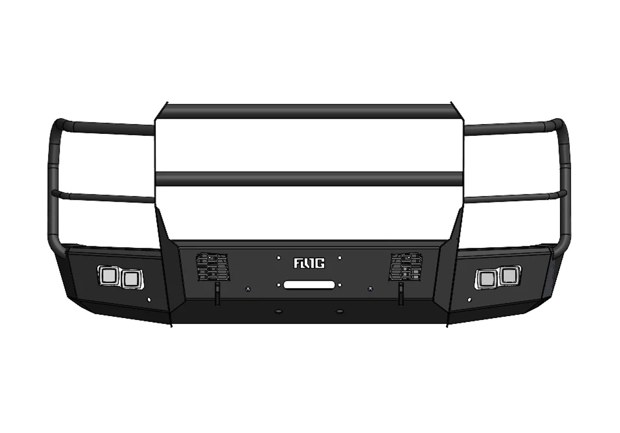 Frontier Series Full Guard Front Bumper for 2024+ Chevy 2500 And 3500 - Main View
