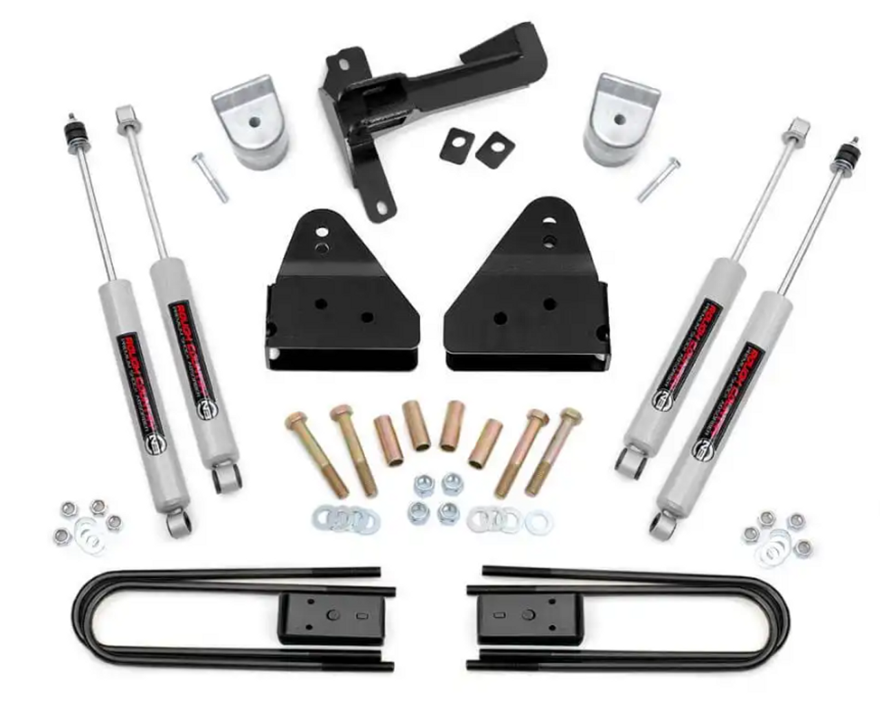 Rough Country 3 Inch Lift Kit (Spacer) 2011 to 2016 Ford F250 Super Duty 4WD (561.20)-Main View