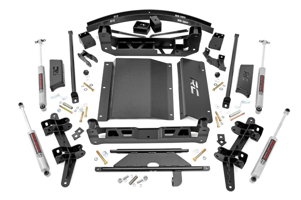 Rough Country 6 Inch Lift Kit 1988 to 1999 Chevy/GMC C1500/K1500 Truck/SUV 4WD (27630)