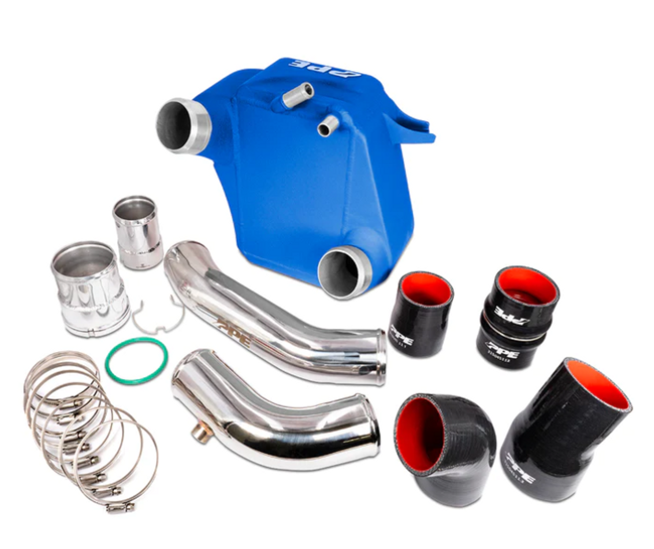 PPE Air to Water Intercooler Kit 2011 to 2023 6.7L Powerstroke-Blue View