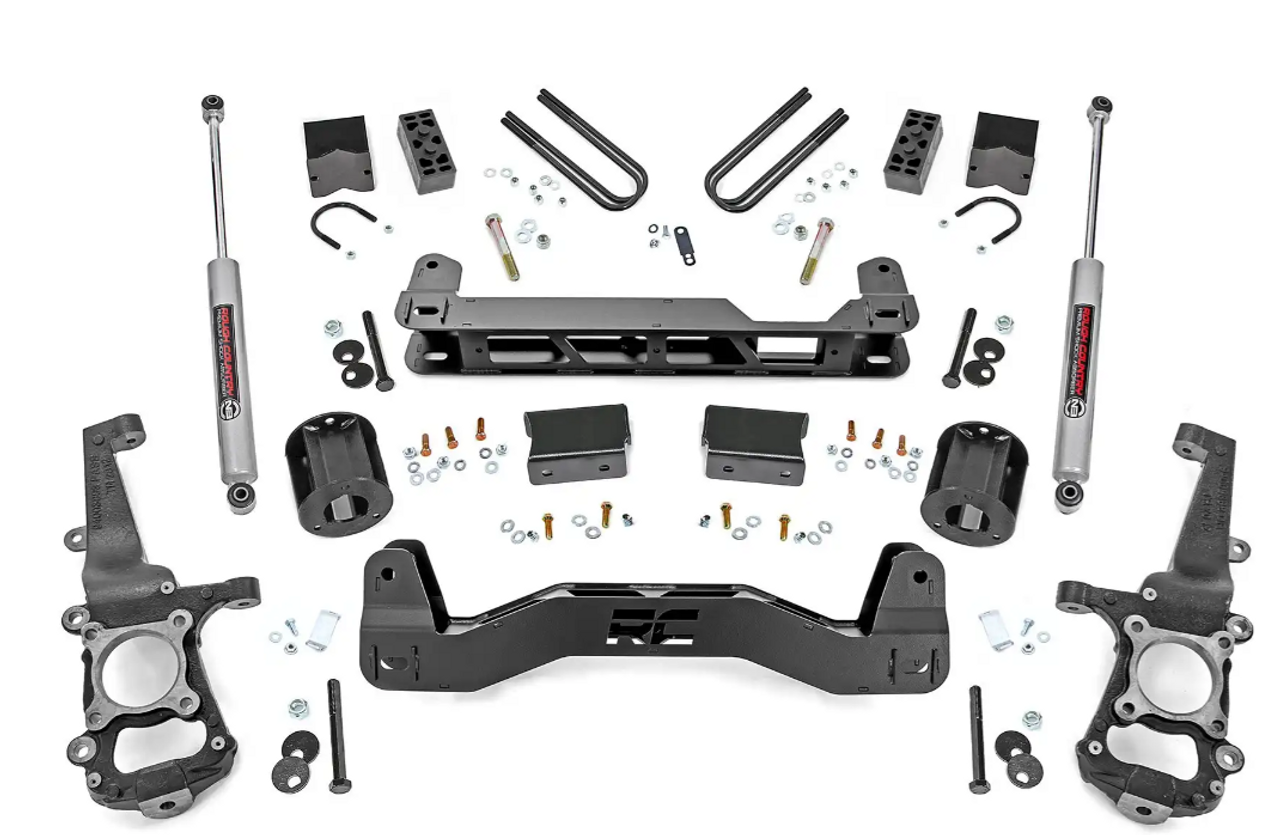 Rough Country 4 Inch Lift Kit 2021-2023 Ford F150 2WD (40830)-Main View