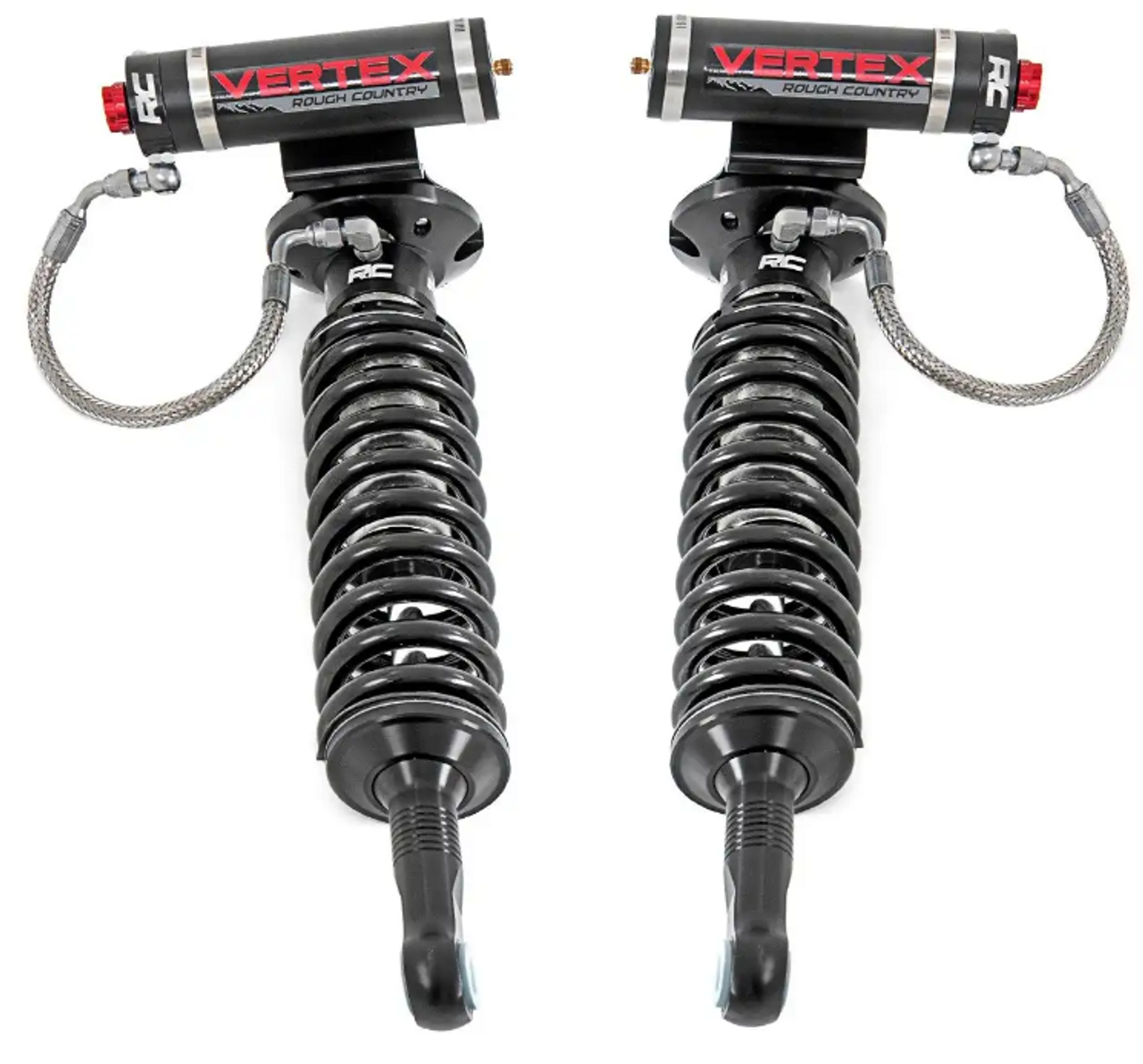 Rough Country Vertex 2.5 Remote Reservoir Leveling Coilovers (2 Inch) 2009 to 2013 Ford F150 (689038)-Main View