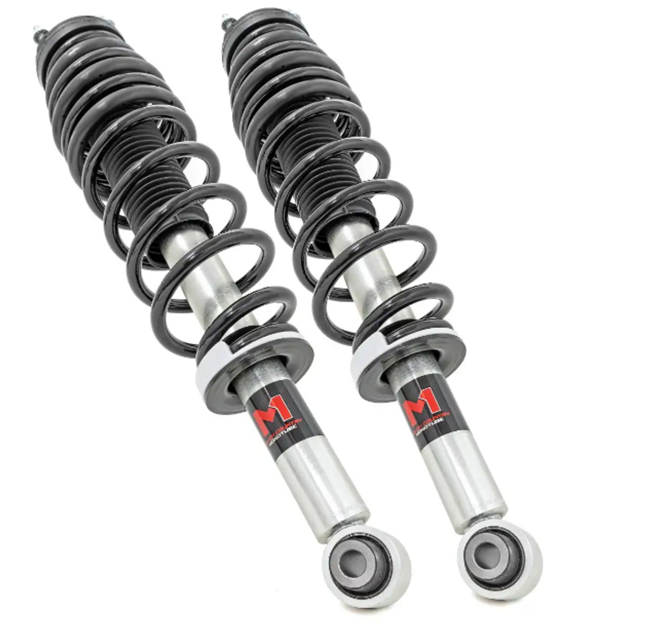 Rough Country M1 Loaded Strut Pair (2 Inch| Rear) 2021 to 2024 Ford Bronco 4WD (502142)-Main View
