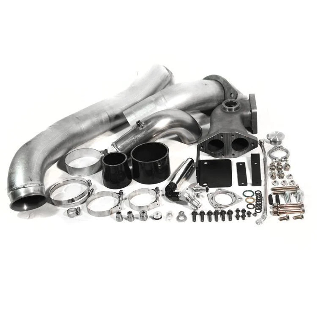  HSM Single Turbo Kit W/O Turbo (Divided) for 2008 to 2010 Ford 6.4L Powerstroke (342004-N) Main View