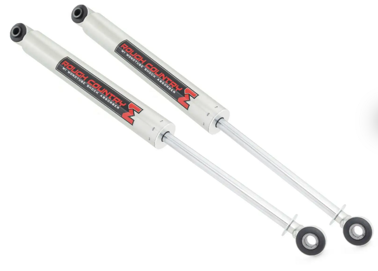 Rough Country M1 Monotube Rear Shocks (7.5-8") 1999 to 2004 Ford F250 Super Duty 2WD (770762_D)-Main View