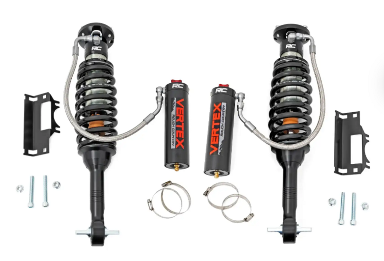 Rough Country Vertex 2.5 Adjustable Coilvoers (Front| 3.5") 2021 to 2024 Ford Bronco 4WD (689044)-Main View