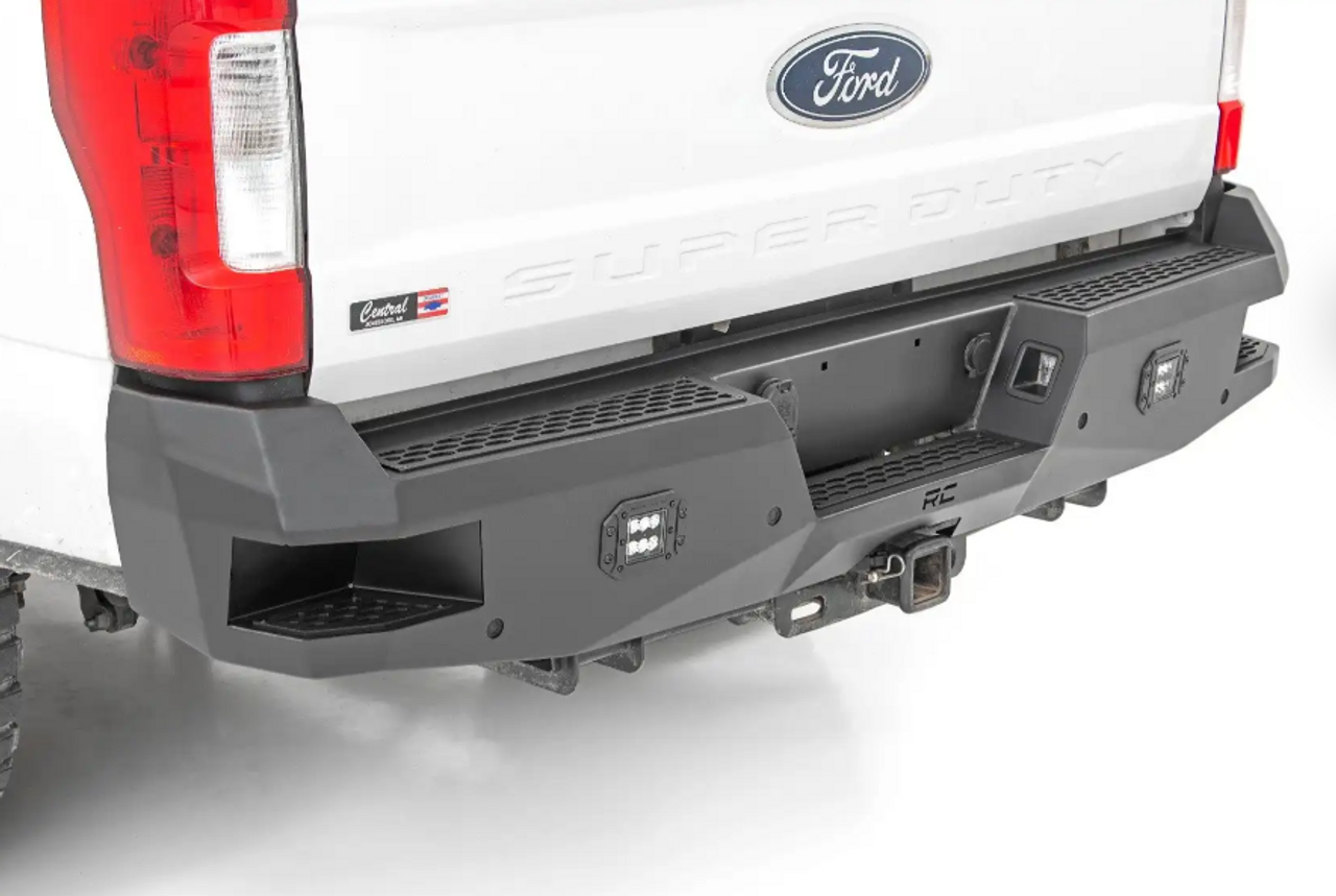 Rough Country Rear Bumper 2014 to 2022 Ford F250/F350 Super Duty 2WD/4WD (10788)-Main View