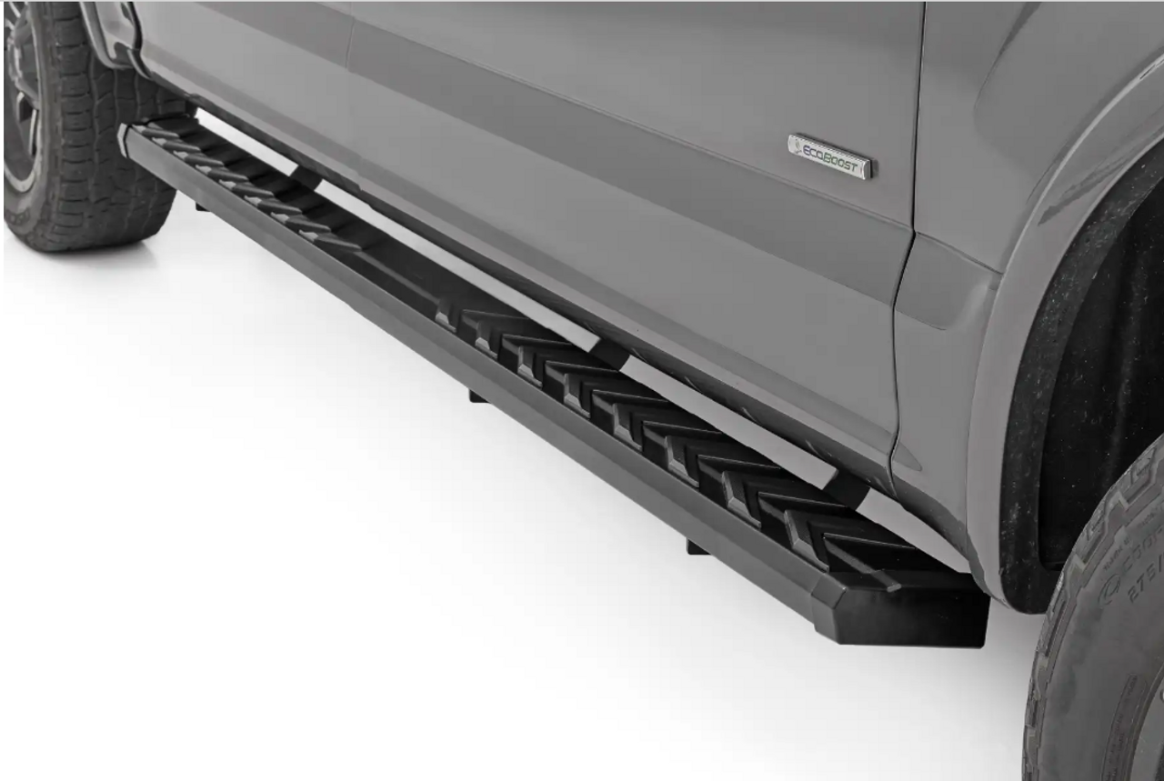 Rough Country BA2 Running Board (Side Step Bars) 2015 to 2024 Ford F150 2WD/4WD (41010)-Main View