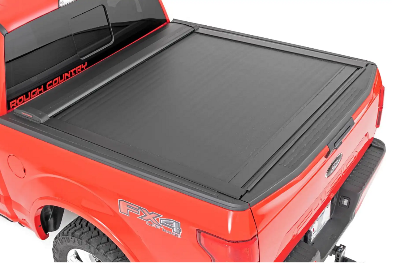 Rough Country Retractable Bed Cover (5'7" Bed) 2015 to 2020 Ford F150 (46220551A)-Main View