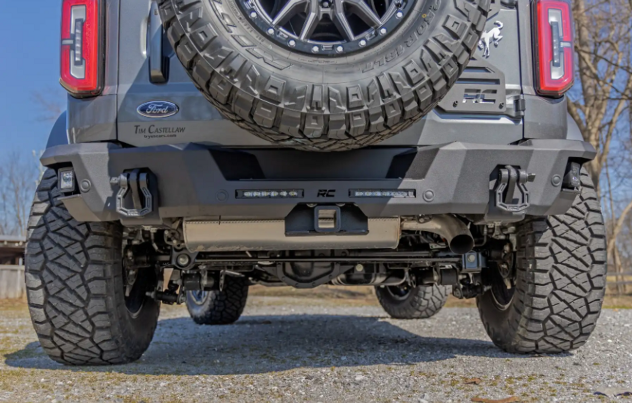 Rough Country Rear Bumper 2021 to 2024 Ford Bronco 4WD-In Use View