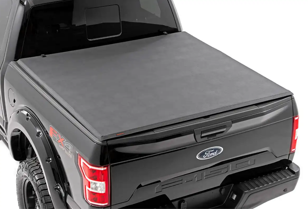 Rough Country Bed Cover (Tri Fold| 5'7" Bed) 2001 to 2003 Ford F150 2WD/4WD (41501550)-Main View