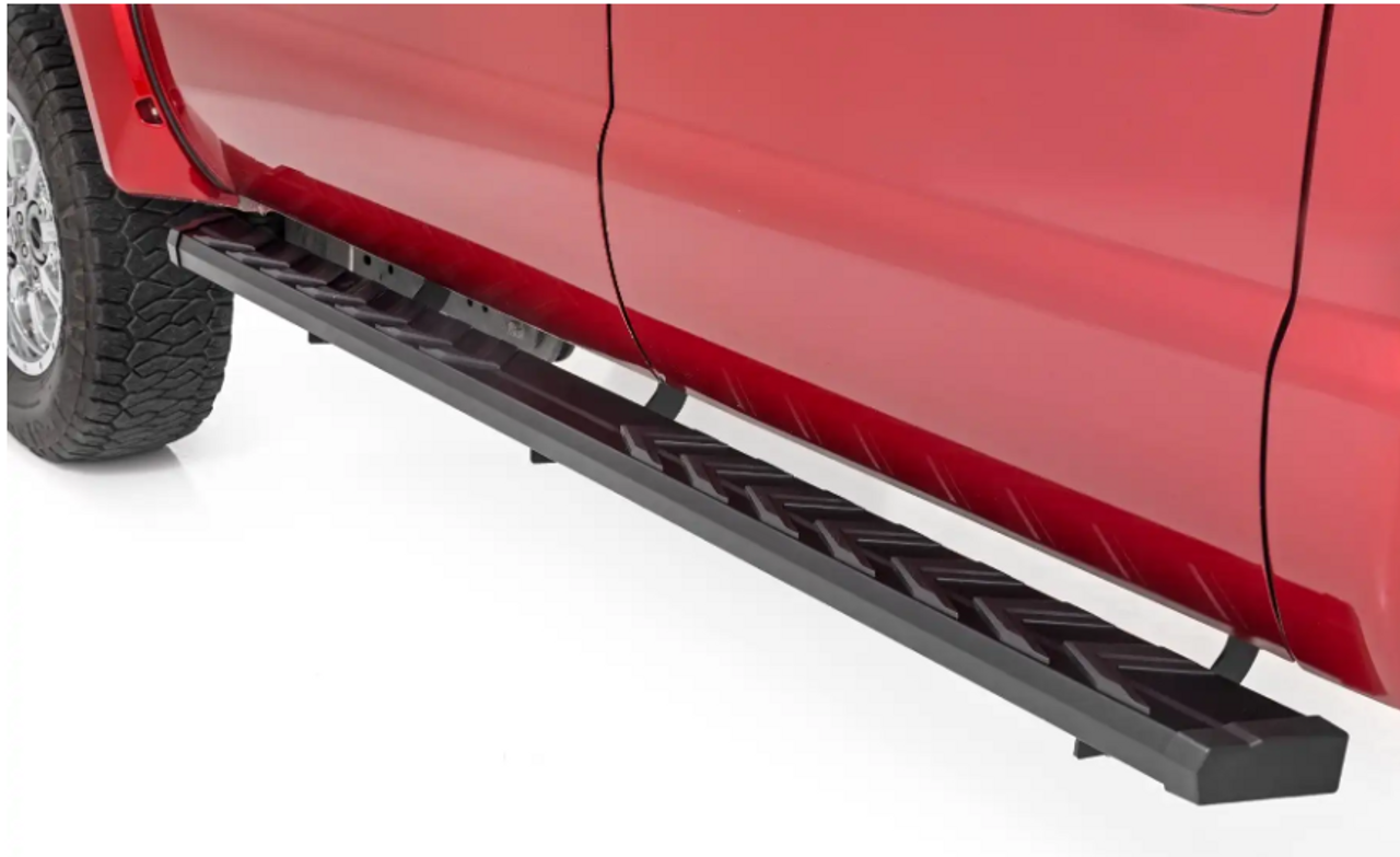 Rough County BA2 Running Boards (Side Step Bars) 1999 to 2016 Ford F-250/F-350 Super Duty (41011)-Main View