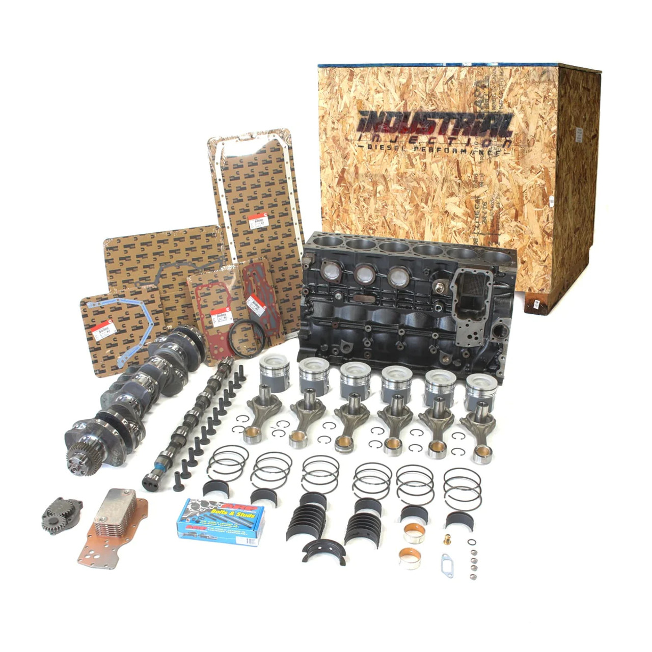  Industrial Injection Premium Stock Plus Builder Box for 1994 to 1998 5.9L Cummins (PDM-12VSTKBB)Main View