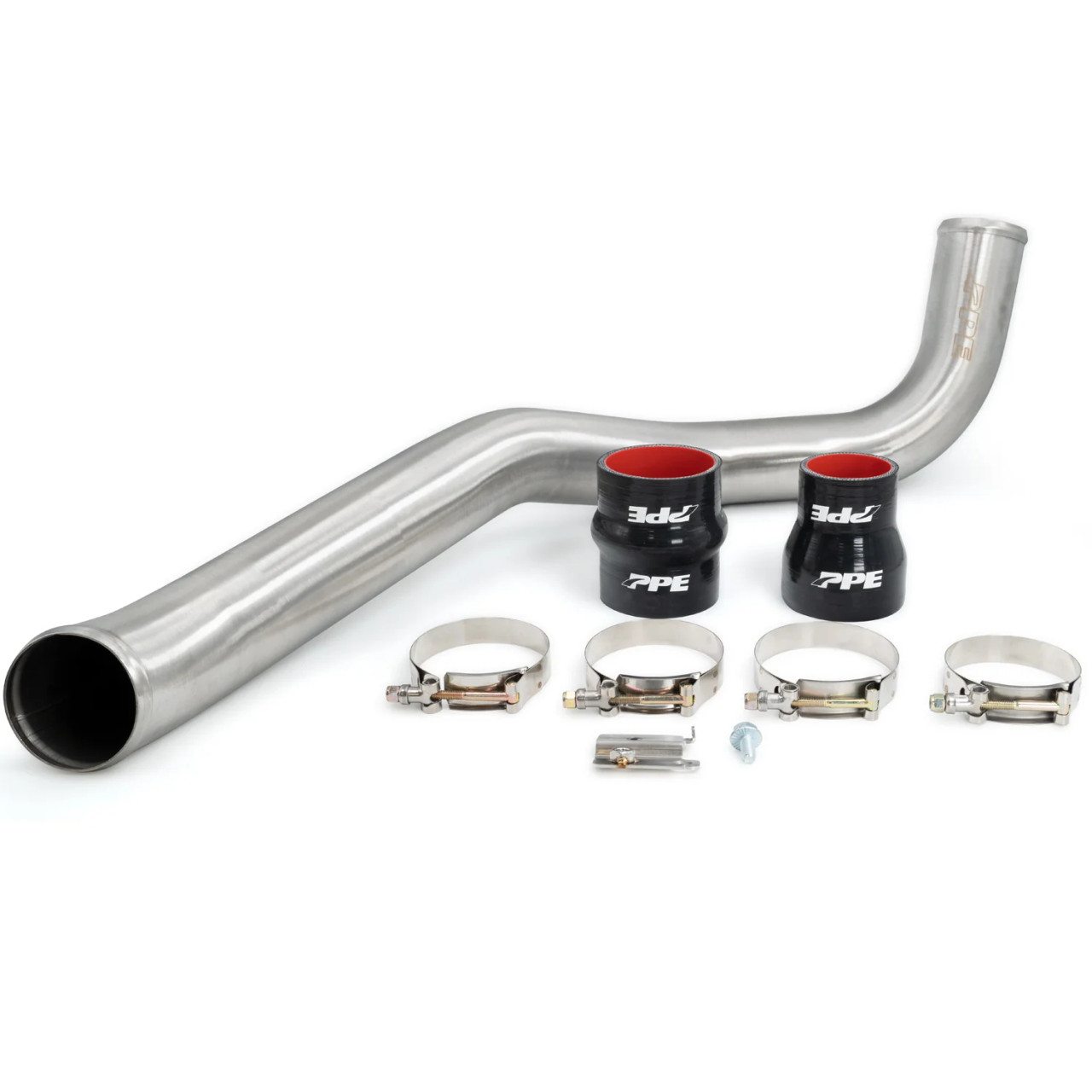  PPE Hot Side Intercooler Charge Pipe 3 INCH Stainless Steel for 2004 to 2010 6.6L Duramax-RAW View
