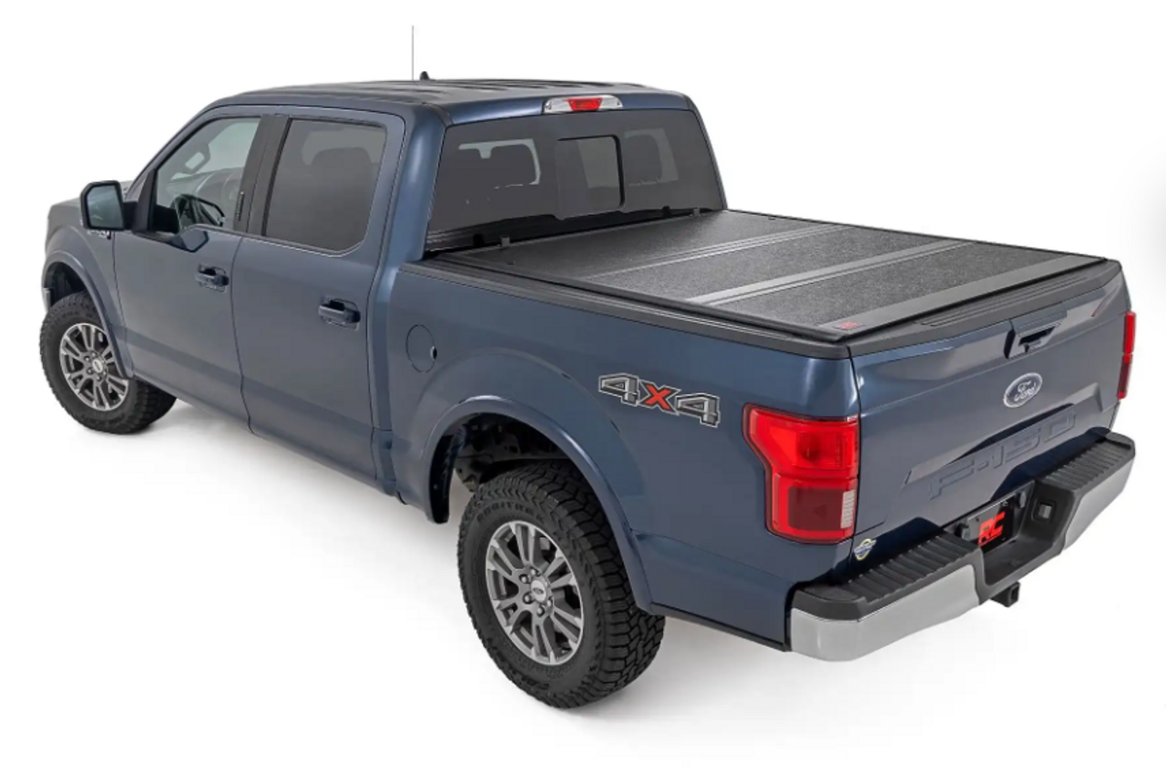 Rough Country Hard Low Profile Bed Cover (5'7" Bed) 2015 to 2020 Ford F150 2WD/4WD (47220550A)-Main View