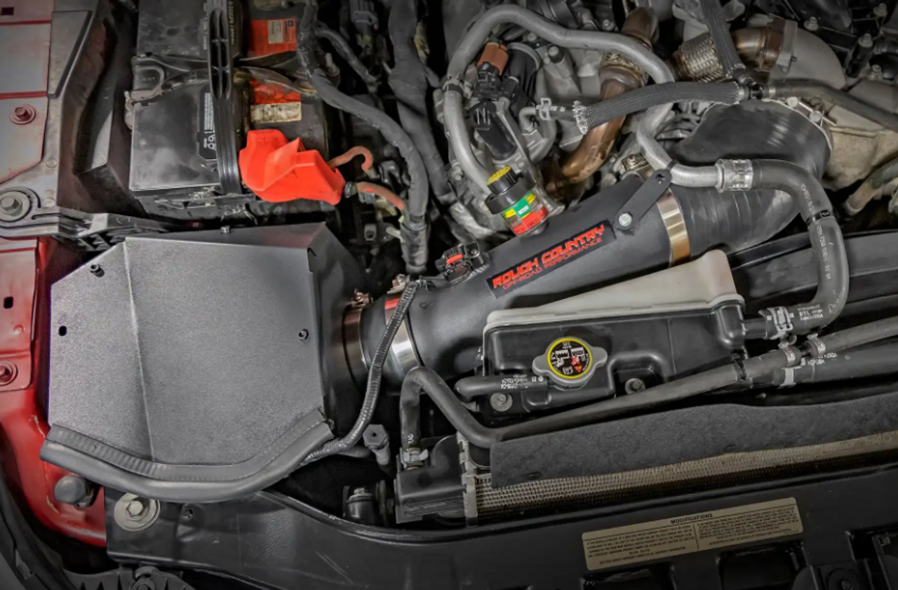 Rough Country Cold Air Intake 2011 to 2016 6.7L Powerstroke-In Use View