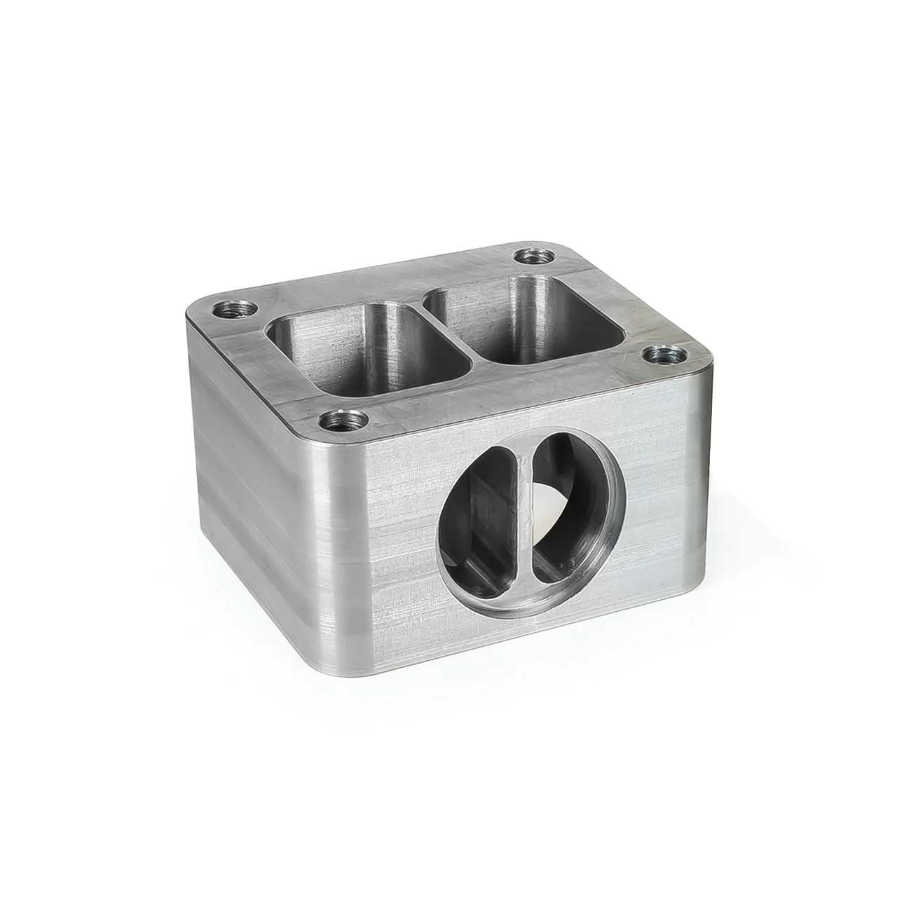  PPE T4 RISER BLOCK With wastegate port 2 3/8” Height for 6.6L Duramax-Main View