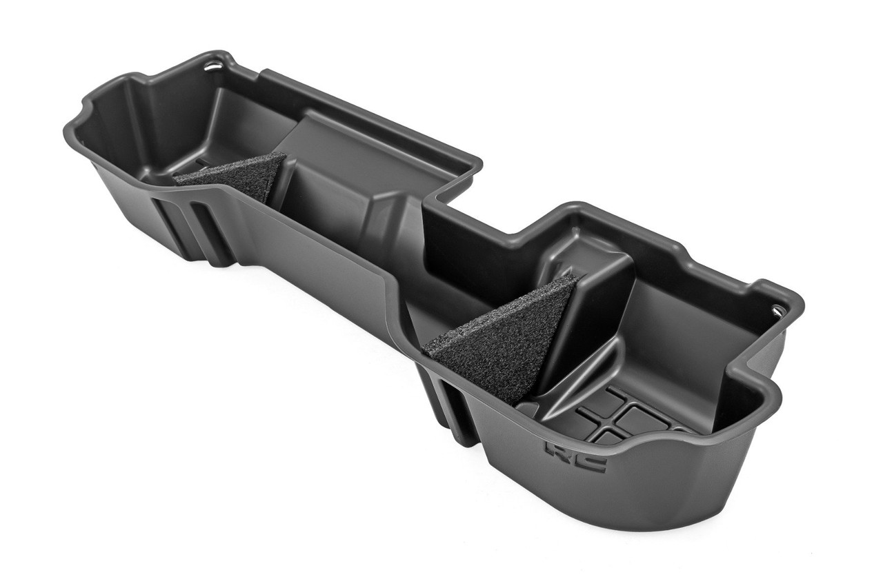 Rough Country Under Seat Storage in Double Cab for 2019 to 2023 Ram 1500 2WD And 4WD (RC09422)  New 3 View