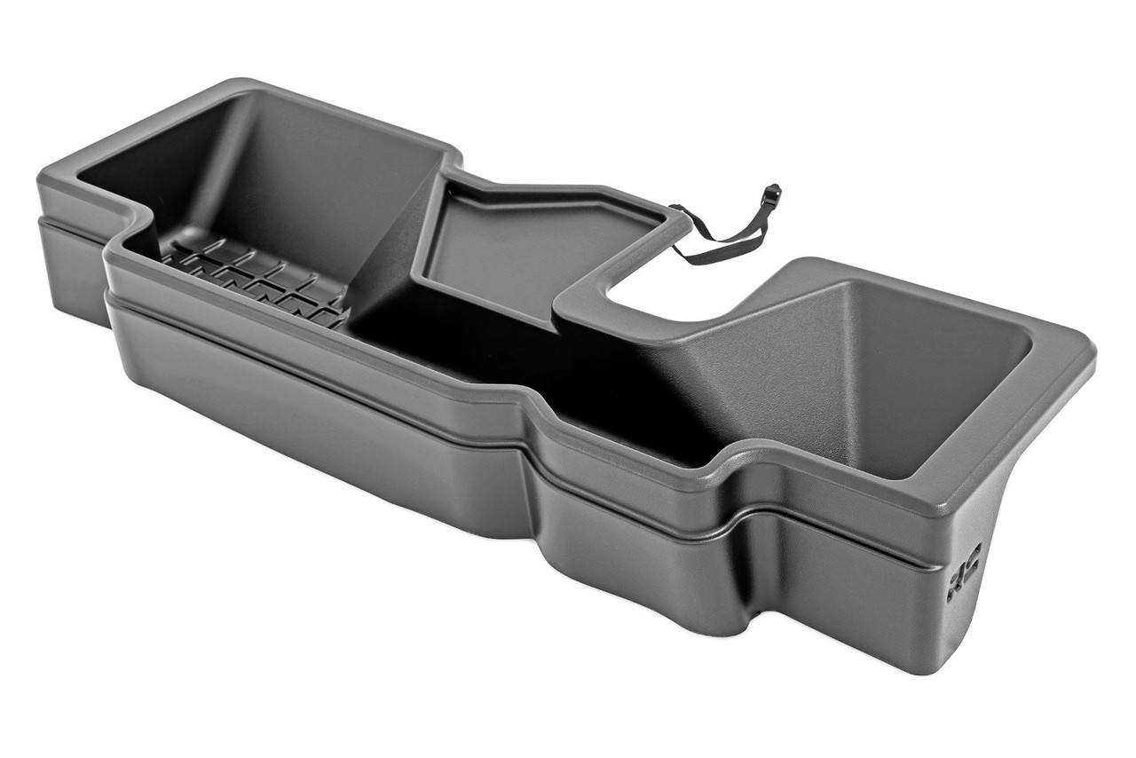 Rough Country Under Seat Storage Crew Cab for 2019 to 2023 Ram 1500 2WD/4WD (RC09421A) Angle VIew