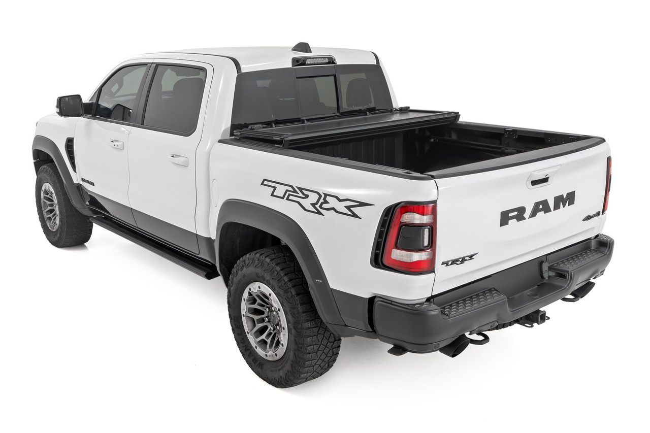 Rough Country Hard Flush Mount Bed Cover 5'7" Bed for 2019 to 2023 Ram 1500 And 2021 to 2023 1500 TRX (43320550)New View