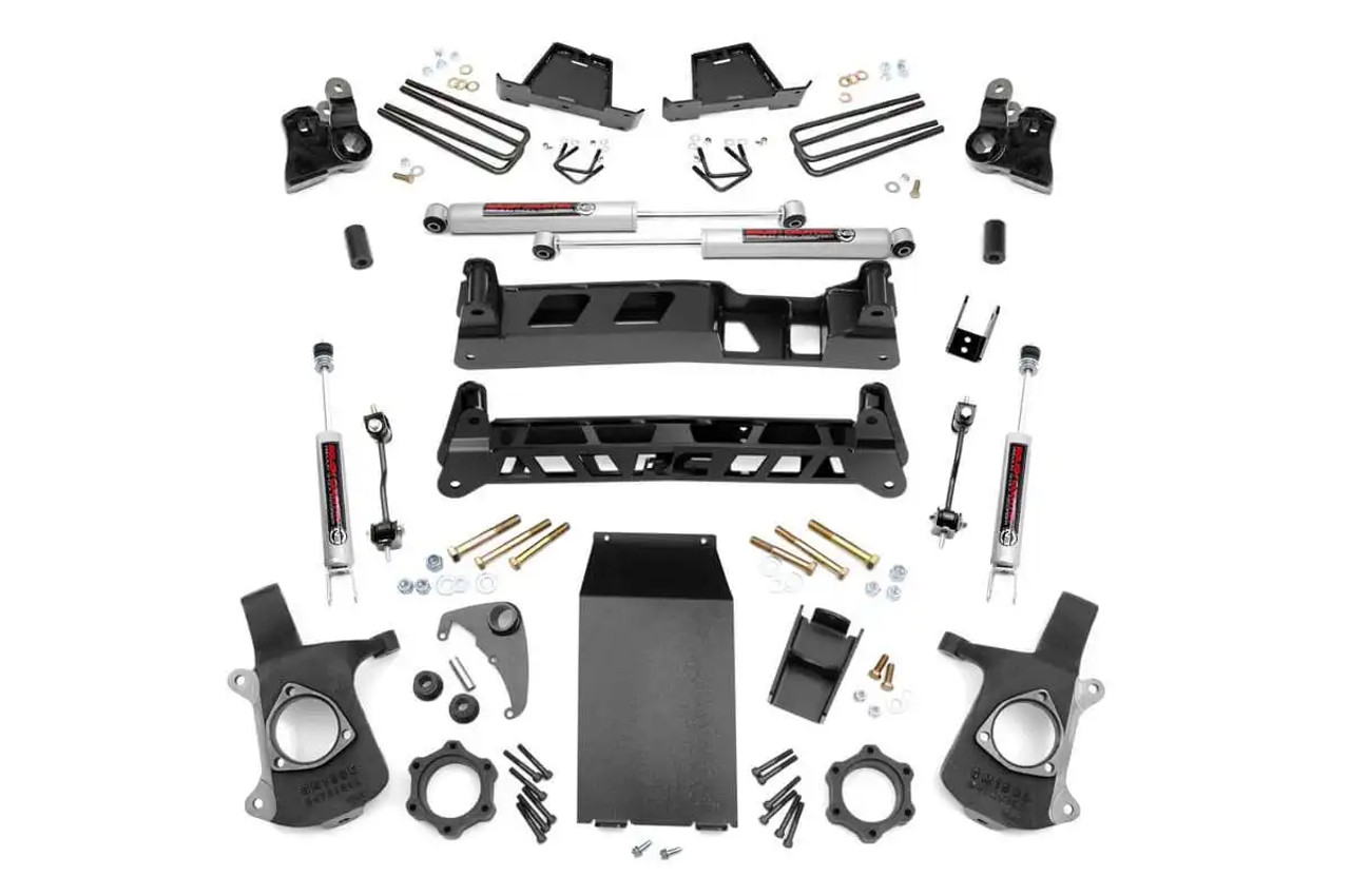 Rough Country 4 Inch Lift Kit for 1999 to 2006 Chevy Silverado & GMC Sierra 1500 4WD-Main View