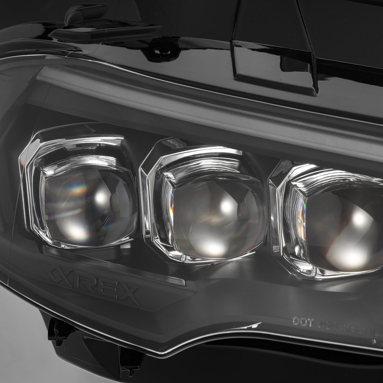 AlphaRex NOVA-Series LED Projector Headlights Black | Ford Mustang MK II (18-23) (880264)