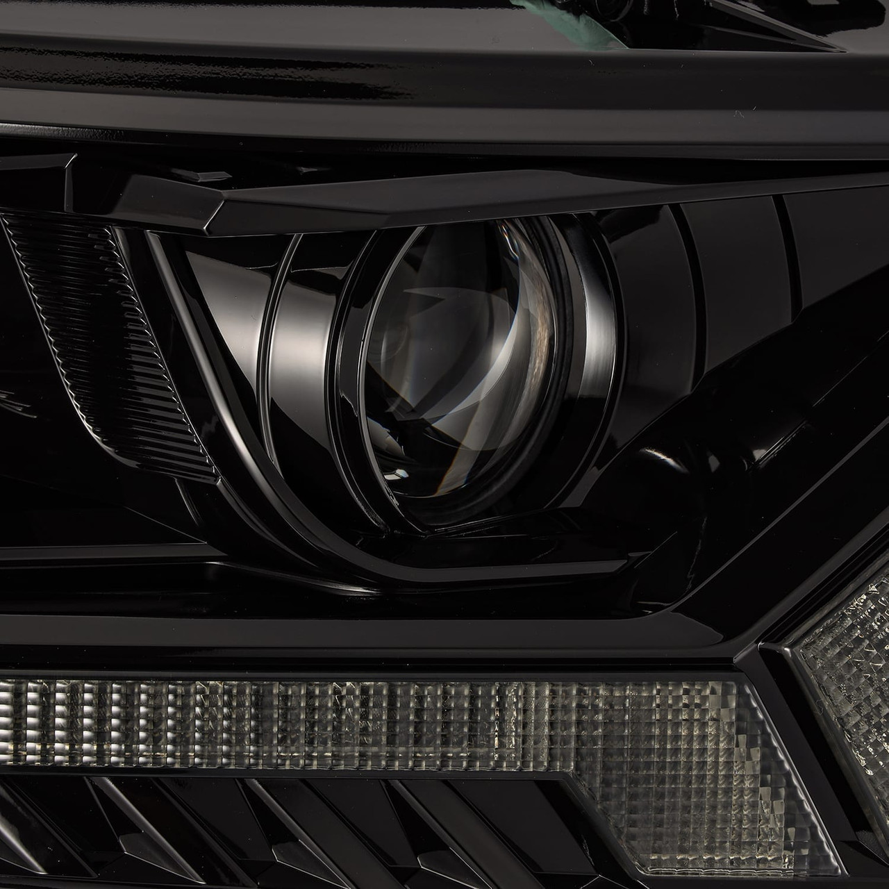 Alpharex PRO-Series Halogen Projector Headlights Alpha-Black for 2019 to 2022 Ford Ranger (880119)This View