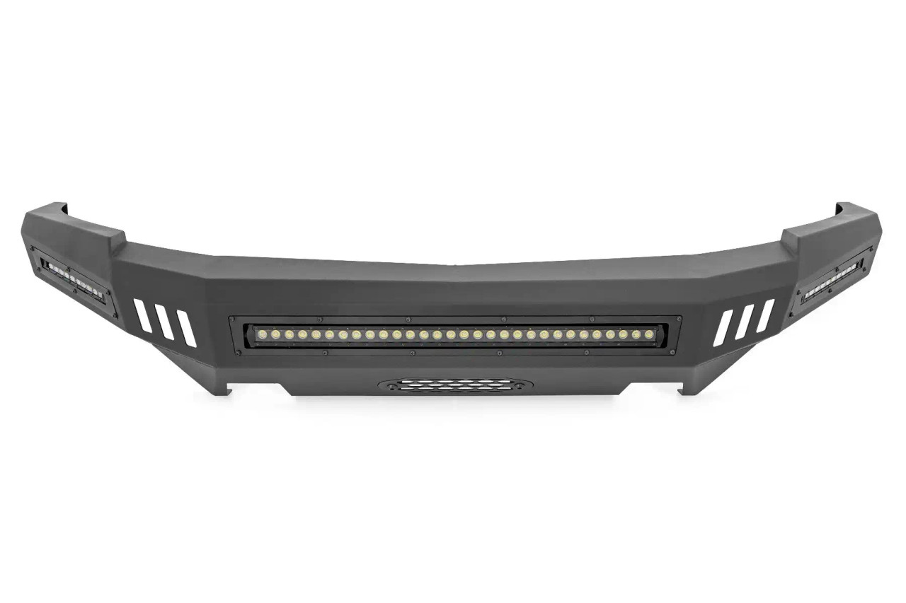  Rough Country Front High Clearance Bumper for 2007 to 2013 Chevy Silverado 1500 2WD And 4WD-With LED View